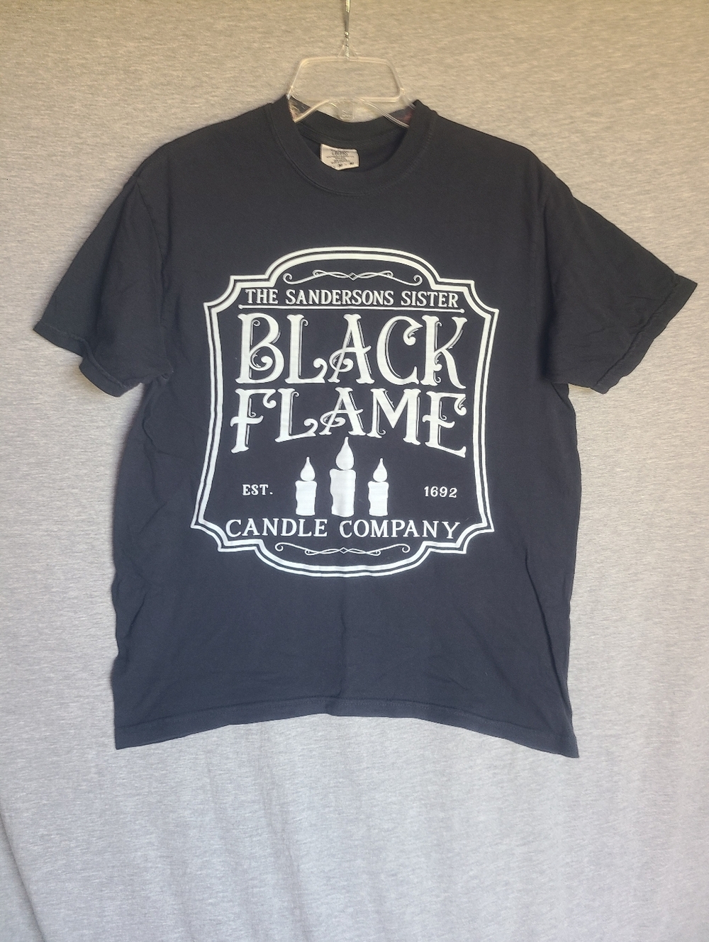 Sanderson Sisters Black Flame Candle Company T-Shirt Halloween Size Adult Medium